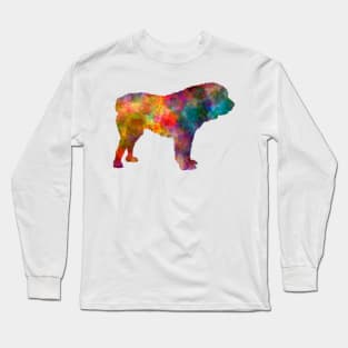 Central Asian Shepherd Dog in watercolor Long Sleeve T-Shirt